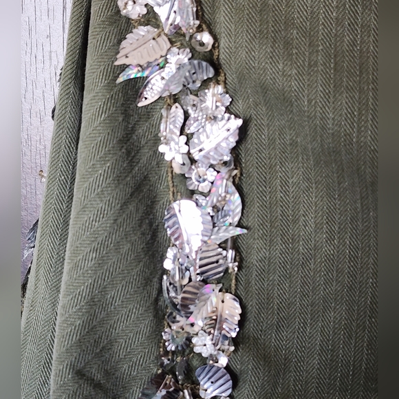 NEW! Libertine VINTAGE Beaded Seems Army Jacket - Picture 9 of 10